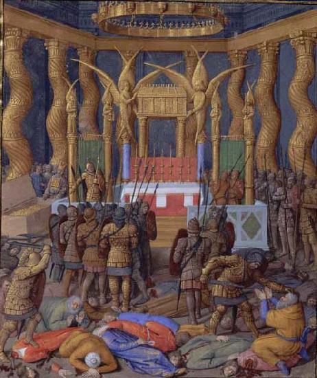 Jean Fouquet Pompey in the Temple of Jerusalem, by Jean Fouquet Norge oil painting art